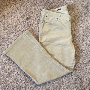 Talbots Stretch Corduroy Barely Boot Pant Beige Size 14